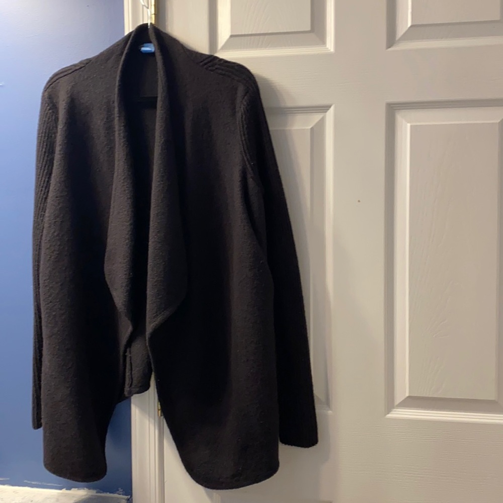 Vince black wool cardigan